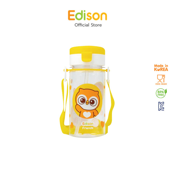Edison Korea Edison Friends กระบอกน้ำพกพา พร้อมหลอดกันสำลัก
