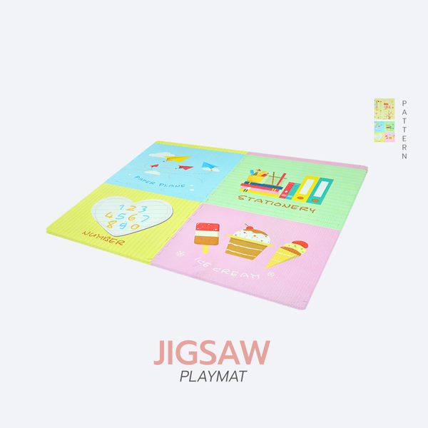 แผ่นรองคลาน รุ้น Jigsaw ขนาด 60x60 ลายการ์ตูน - Bebeshop