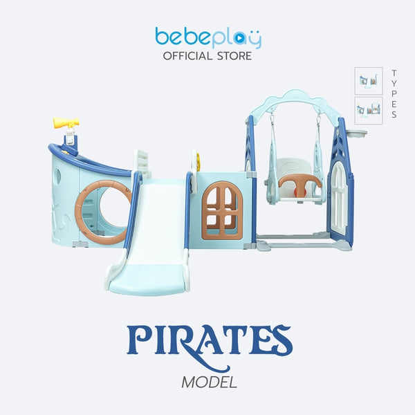 Bebeplay ชิงช้า+สไลด์เดอร์ รุ่น โจรสลัด [Pirate]