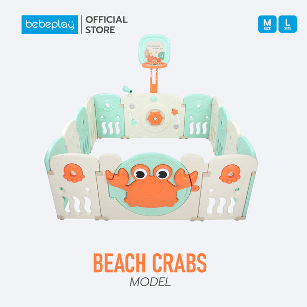 คอกกั้นเด็ก รุ่น Beach Crab พร้อมแป้นบาส - Bebeshop